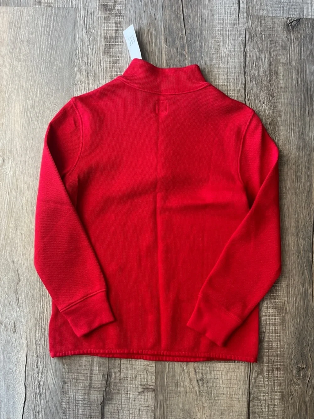 GAP NWT Red Half-Zip Sweater Red White  Blue Stripes, Boys Sz M
